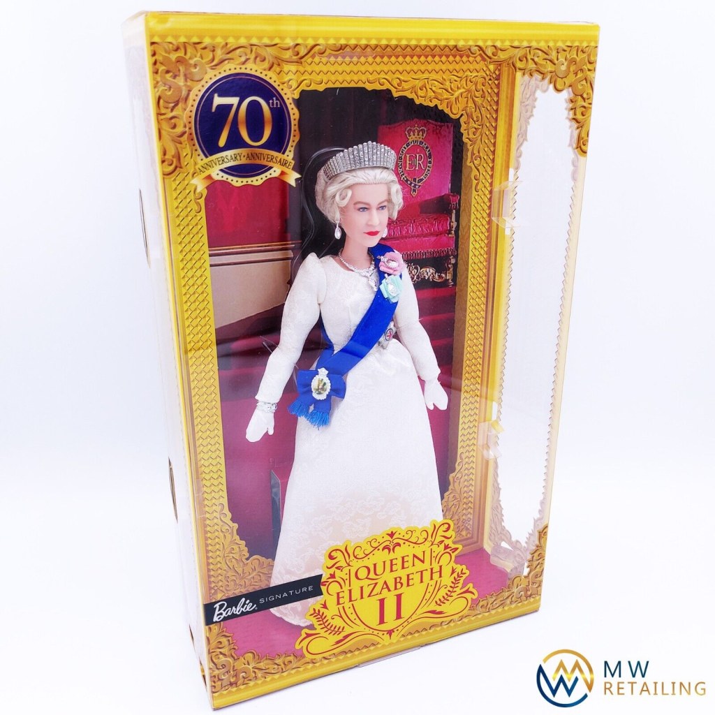Picture of: Mattel Barbie Signature Queen Elizabeth II Platinum Puppe online