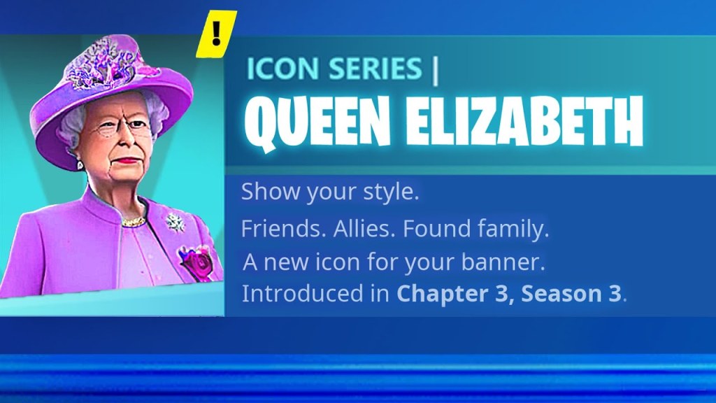 Picture of: The Queen gets a fortnite skin! 👑 🇬🇧